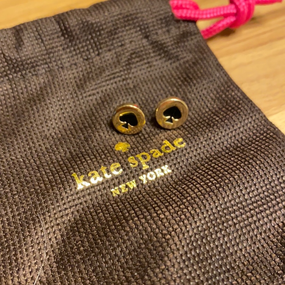 Kate Spade Spot the Spade Signature Stud Earrings